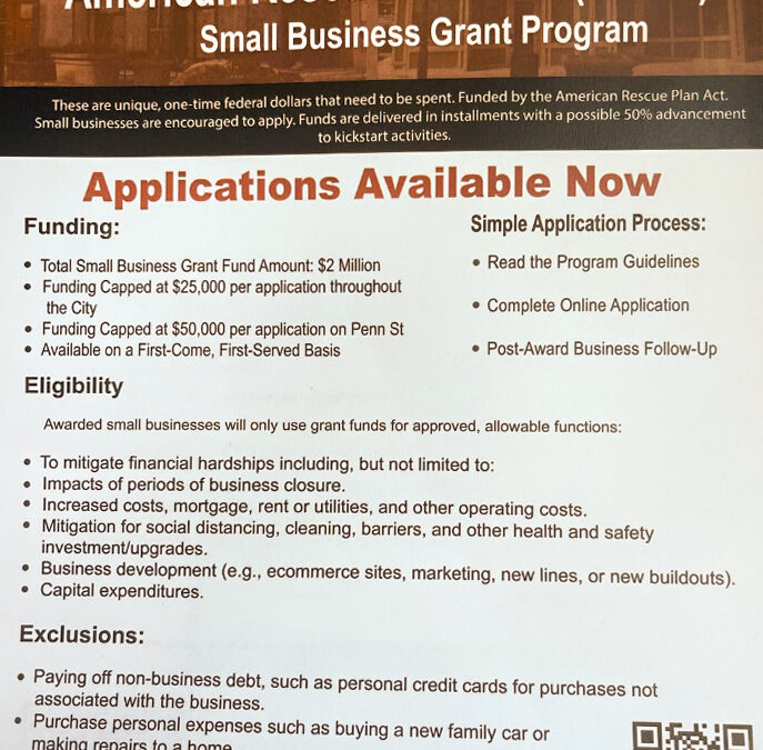 American Rescue Plan Act (ARPA) Small Business Grant Program